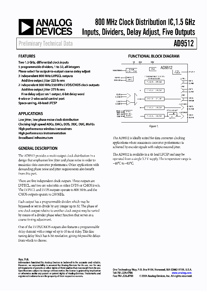 AD9512_390116.PDF Datasheet