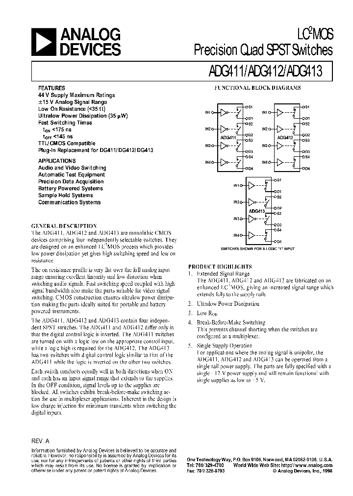 ADG411_145077.PDF Datasheet