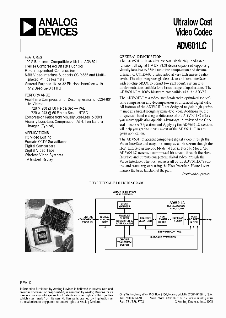 ADV601LC-VIDEOPIPE_428538.PDF Datasheet