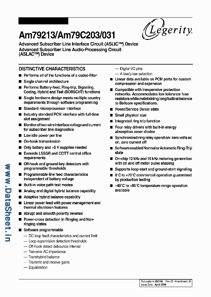 AM79C031_429141.PDF Datasheet