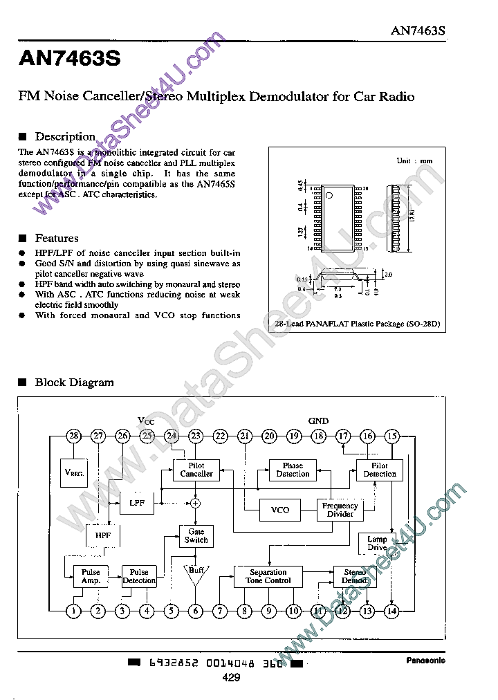 AN7463S_393475.PDF Datasheet