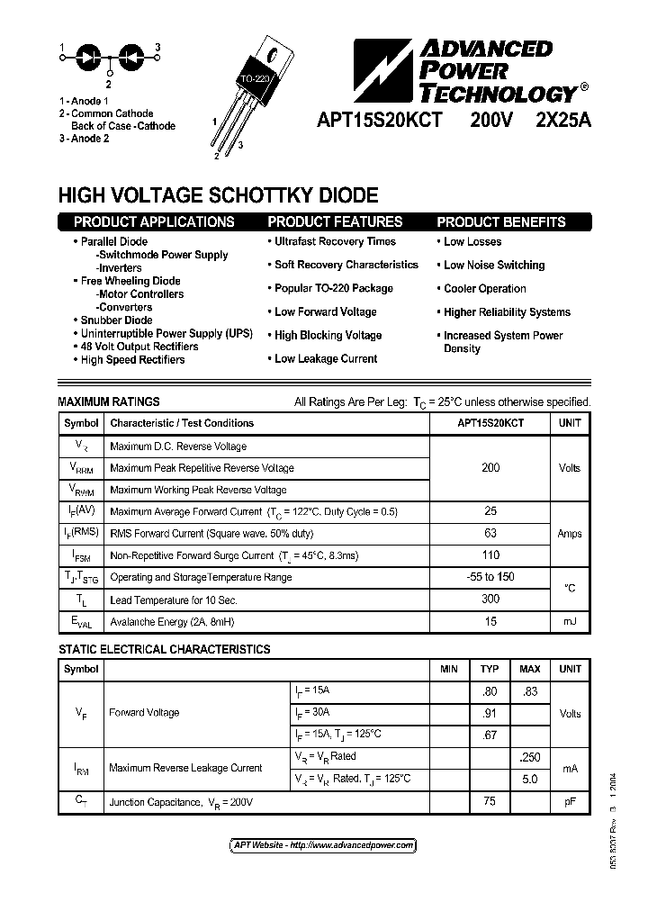 APT15S20KCT_434391.PDF Datasheet