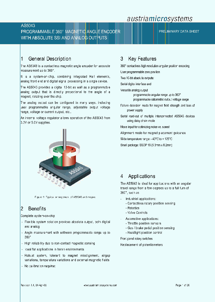 AS5043_423630.PDF Datasheet