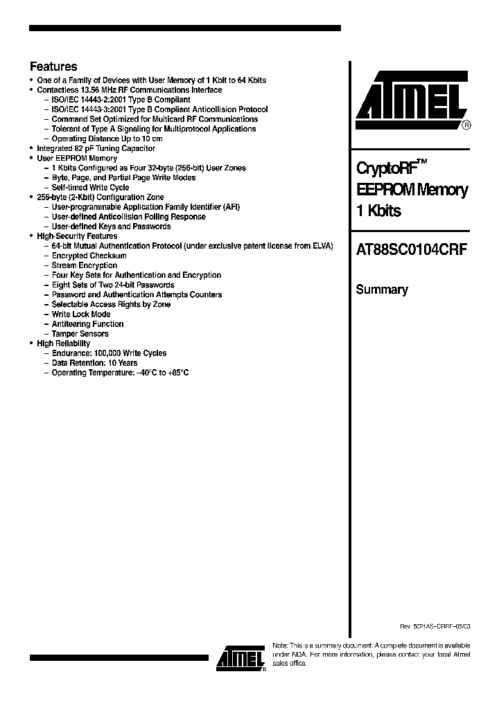 AT88SC0104CRF_371796.PDF Datasheet