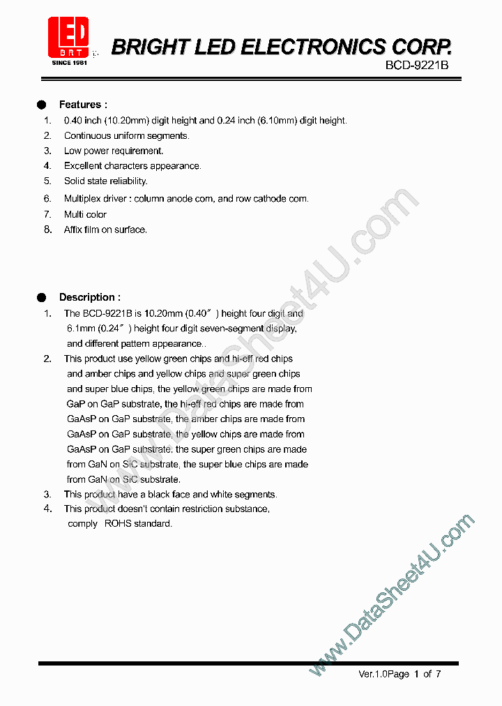 BCD-9221B_387968.PDF Datasheet