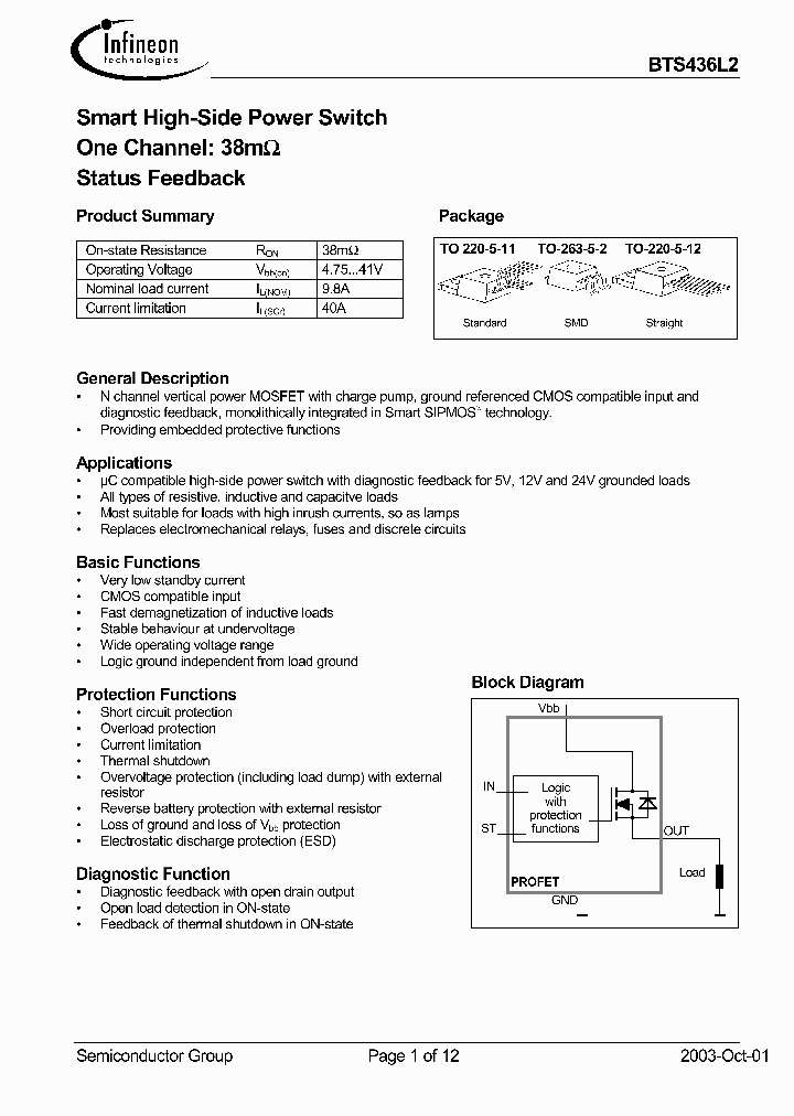 BTS436L2_432863.PDF Datasheet