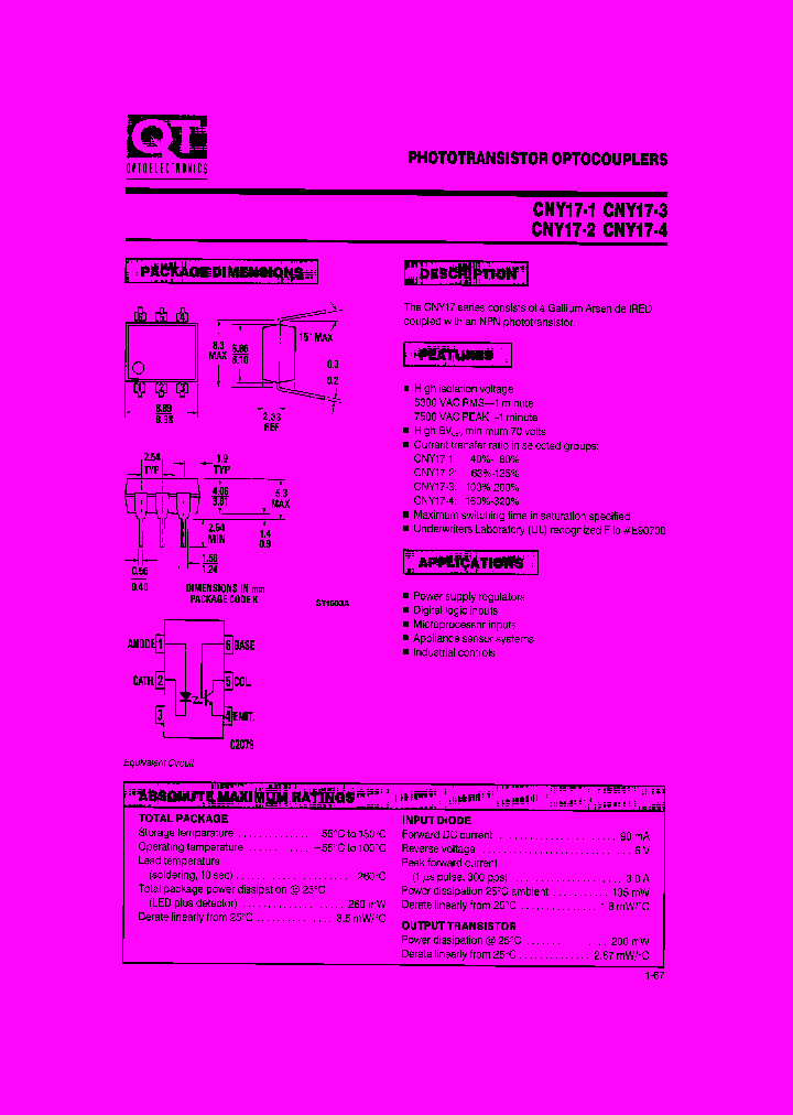 CNY17-4_406805.PDF Datasheet