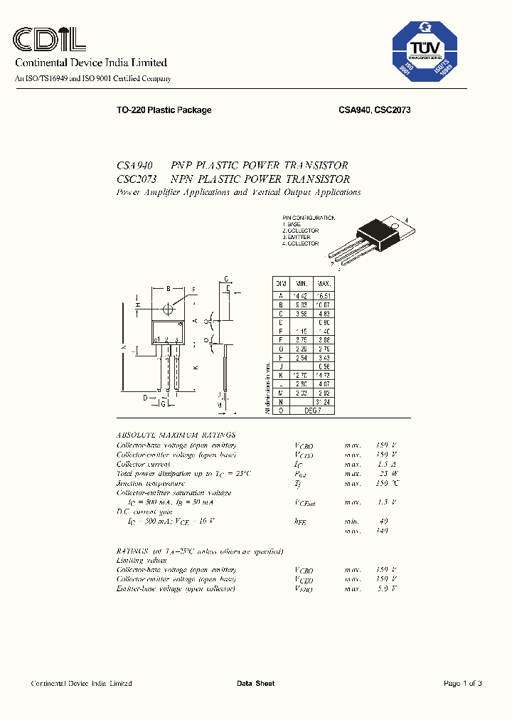 CSA940_390094.PDF Datasheet