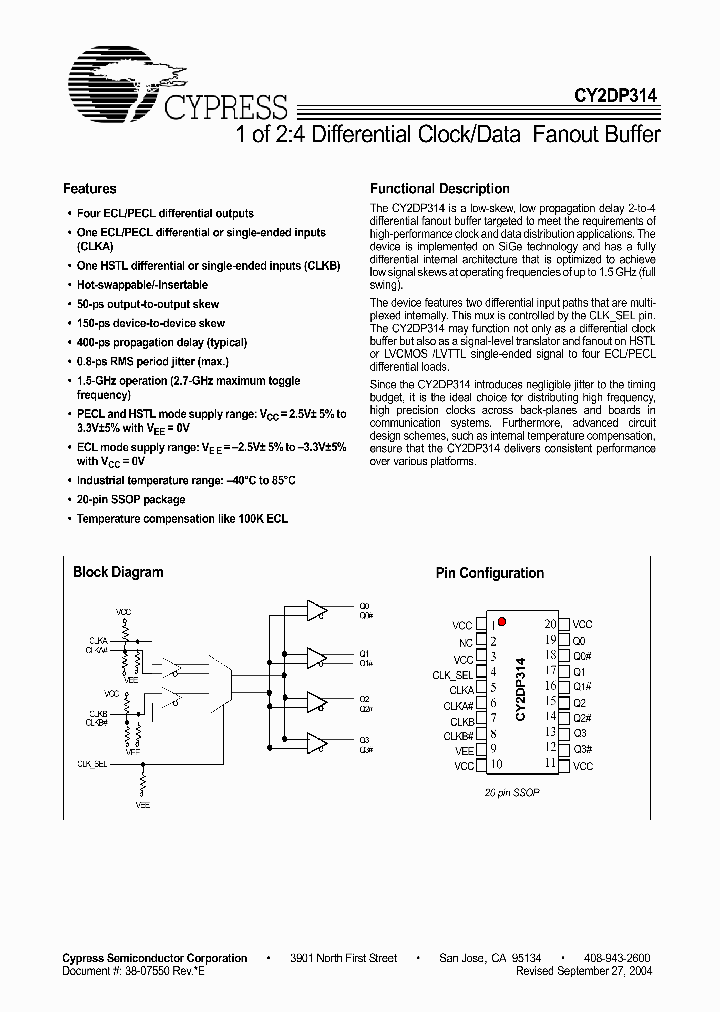 CY2DP314_400786.PDF Datasheet