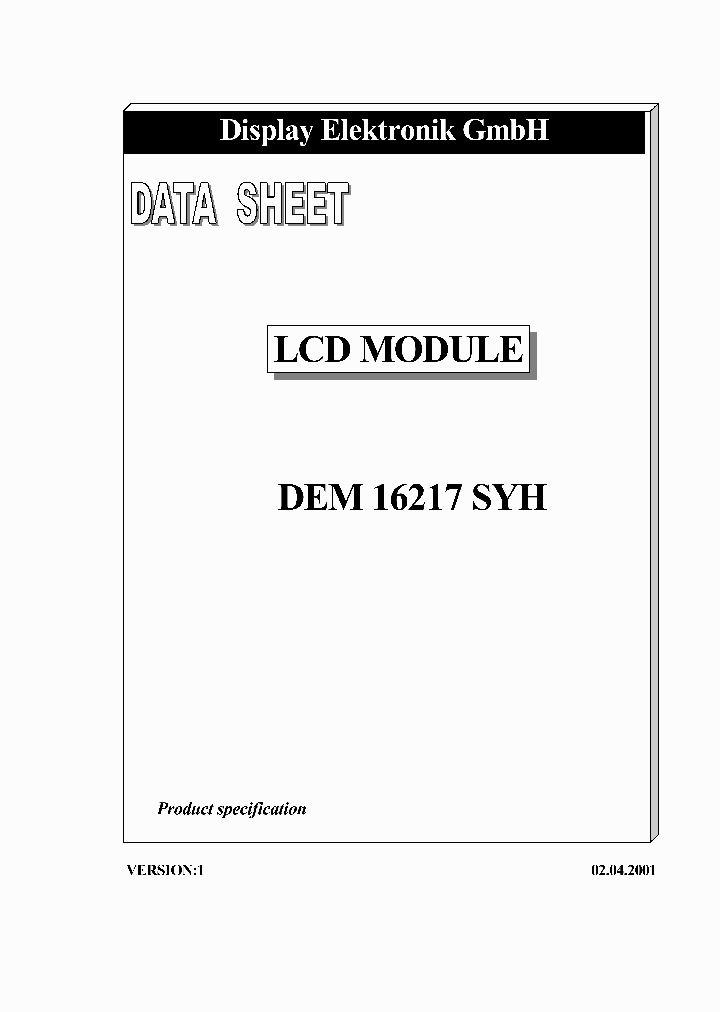 DEM16217SYH_391725.PDF Datasheet