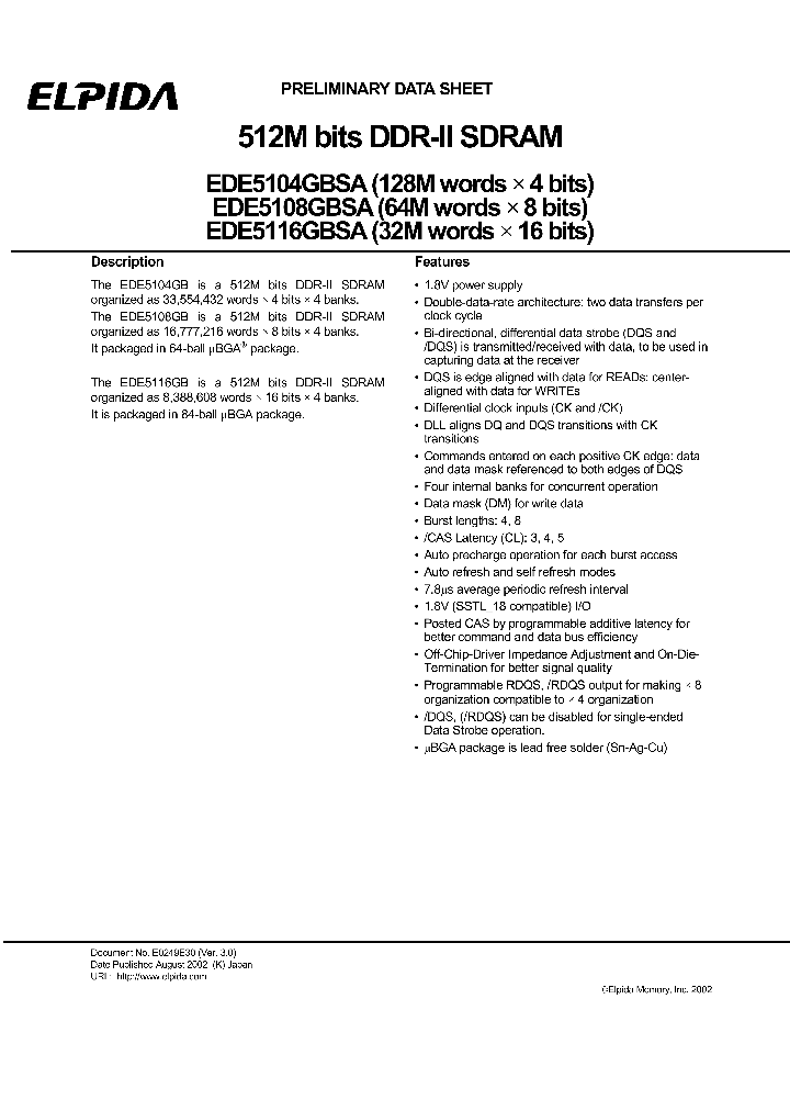 EDE5104GBSA-5A-E_414953.PDF Datasheet