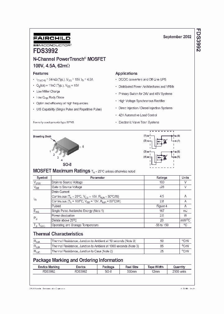 FDS3992_406829.PDF Datasheet