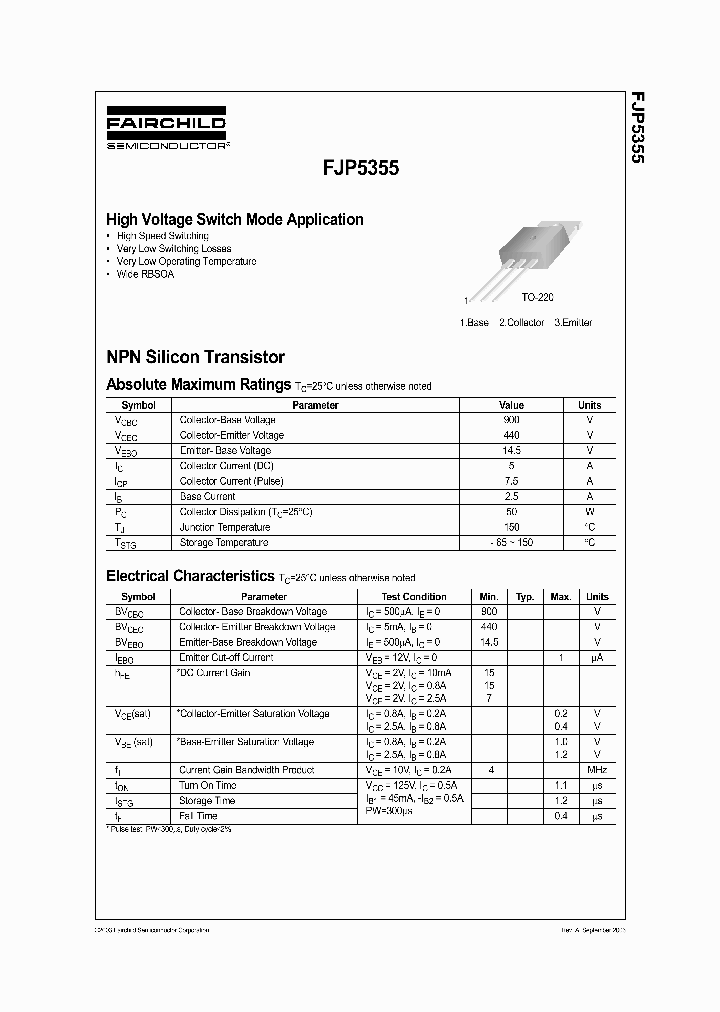 FJP5355_407868.PDF Datasheet