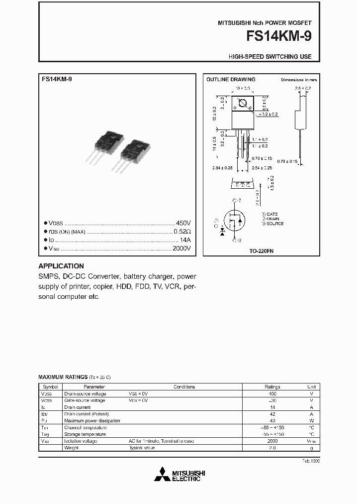 FS14KM-9_424243.PDF Datasheet