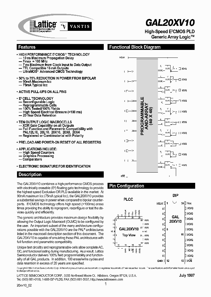 GAL20XV10B-20LP_398171.PDF Datasheet