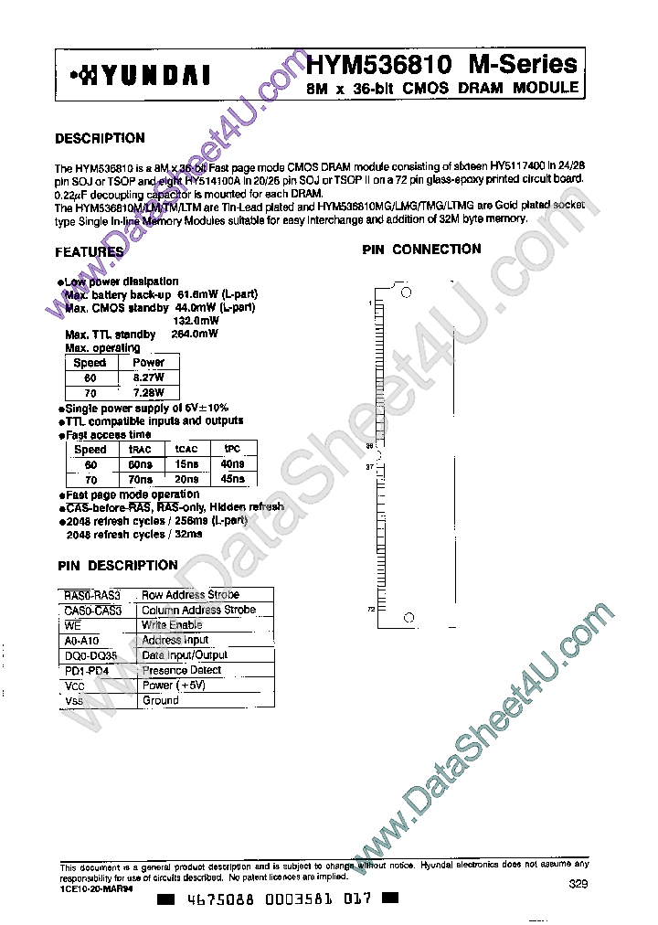 HYM536810_392812.PDF Datasheet