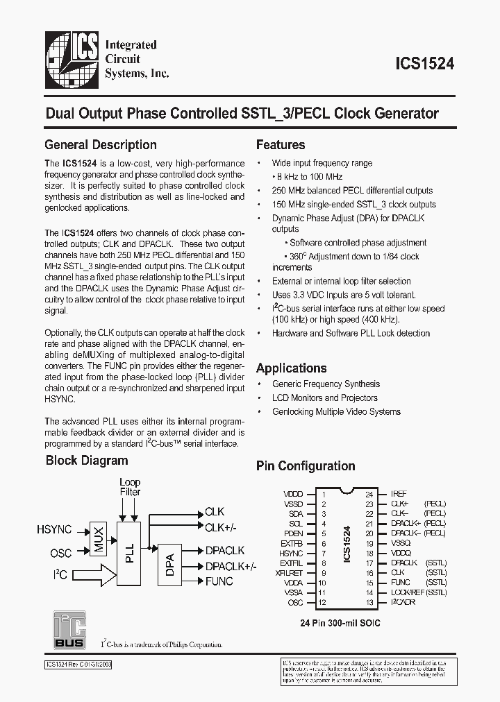ICS1524_417811.PDF Datasheet