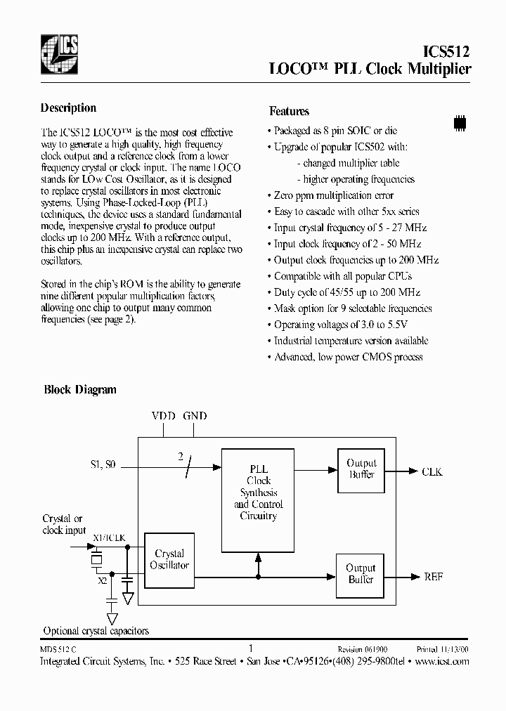 ICS512M_428157.PDF Datasheet
