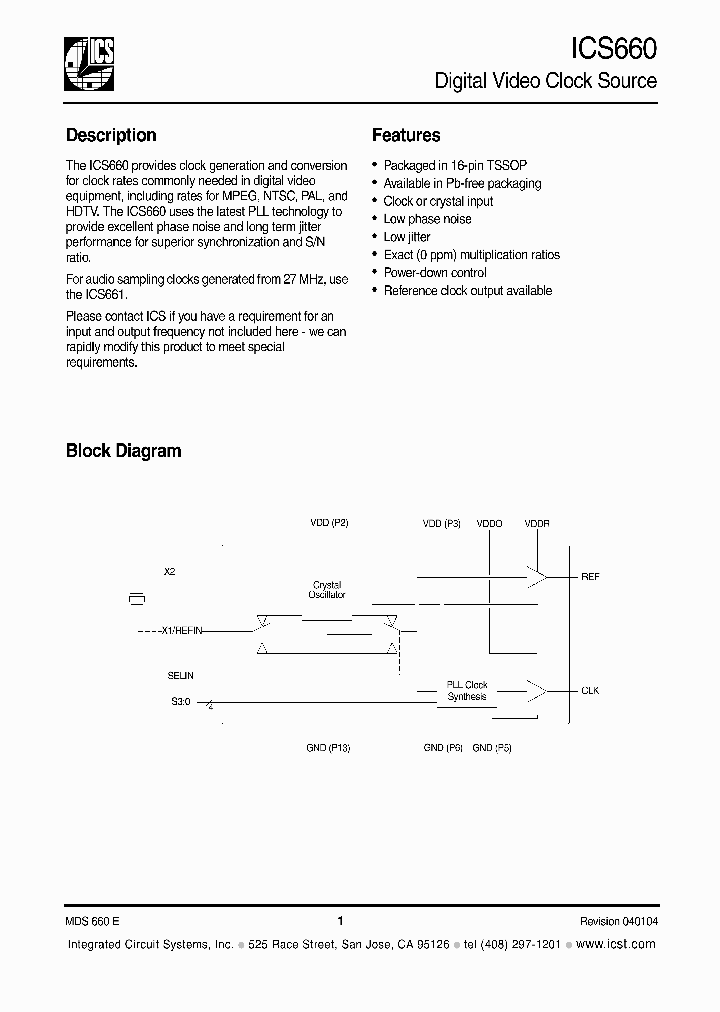 ICS660_388335.PDF Datasheet