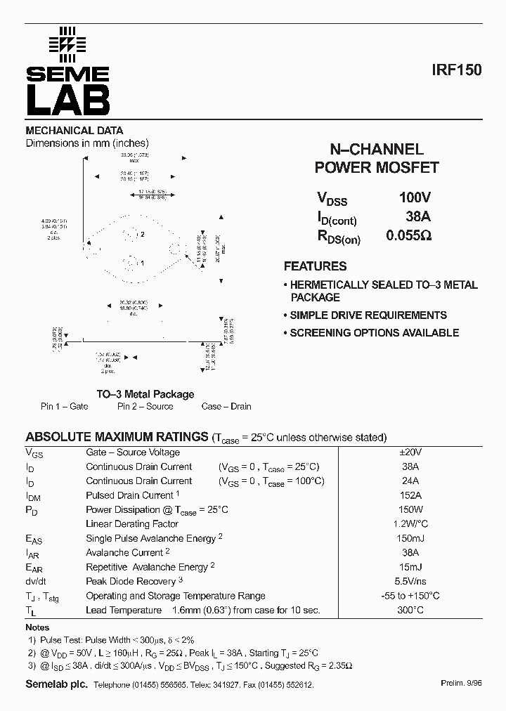 IRF150_413509.PDF Datasheet