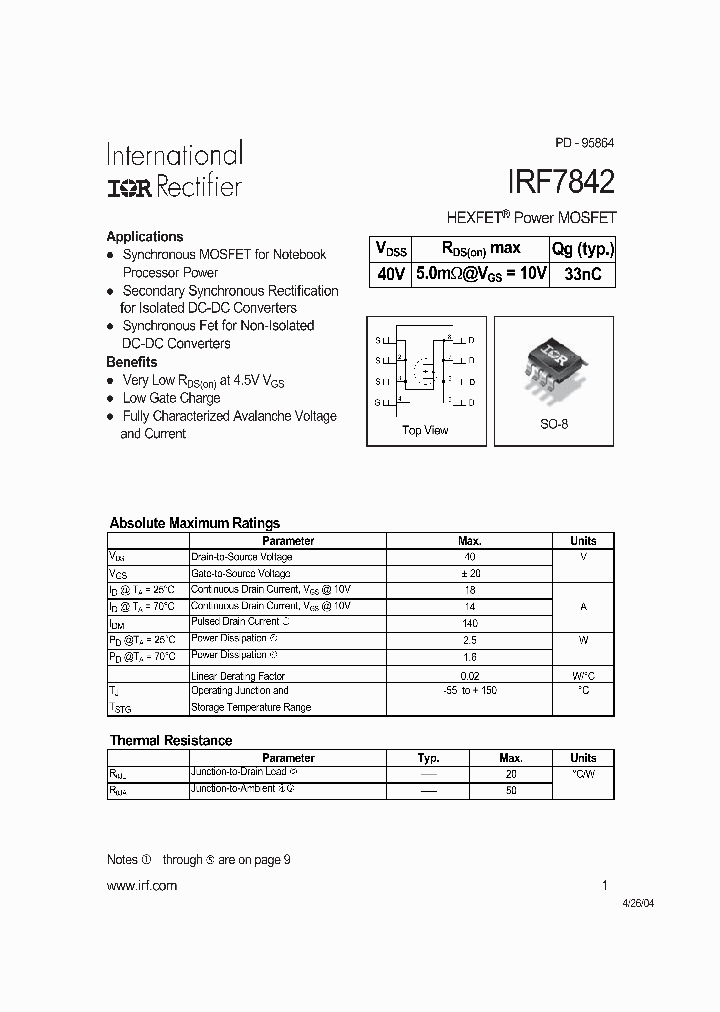 IRF7842_359877.PDF Datasheet