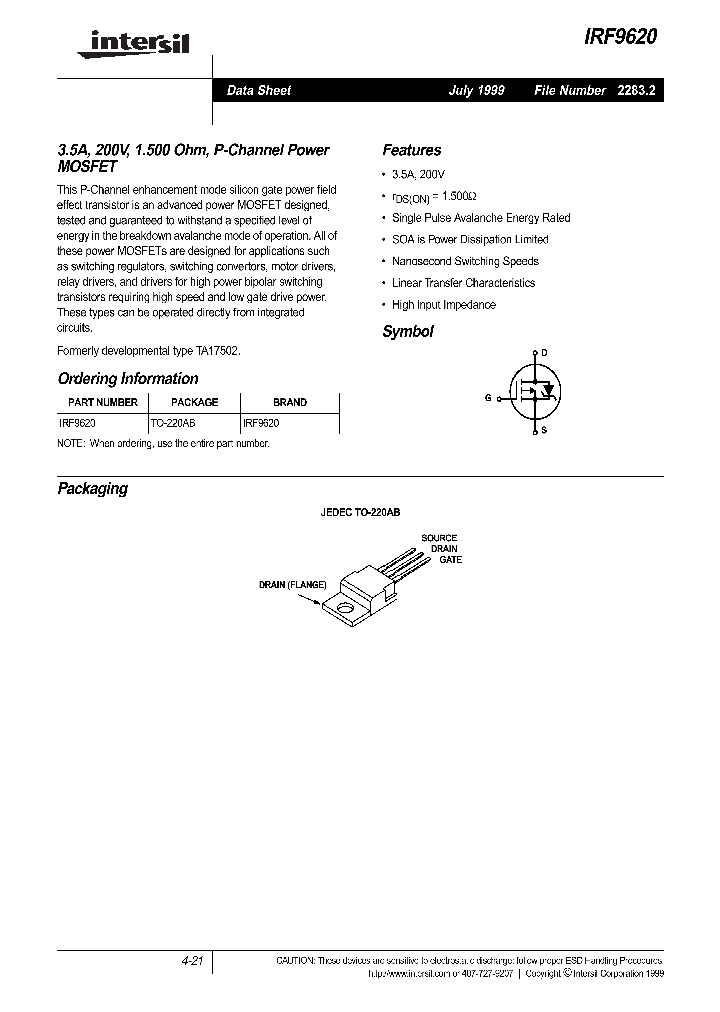IRF9620_5943.PDF Datasheet