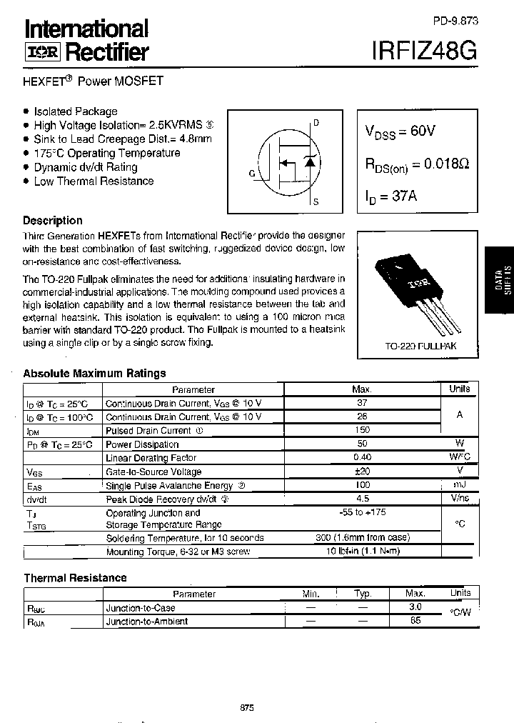 IRFIZ48G_416158.PDF Datasheet