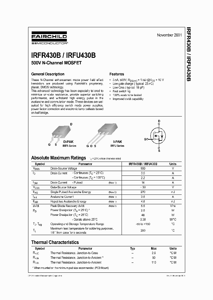 IRFR430B_413898.PDF Datasheet