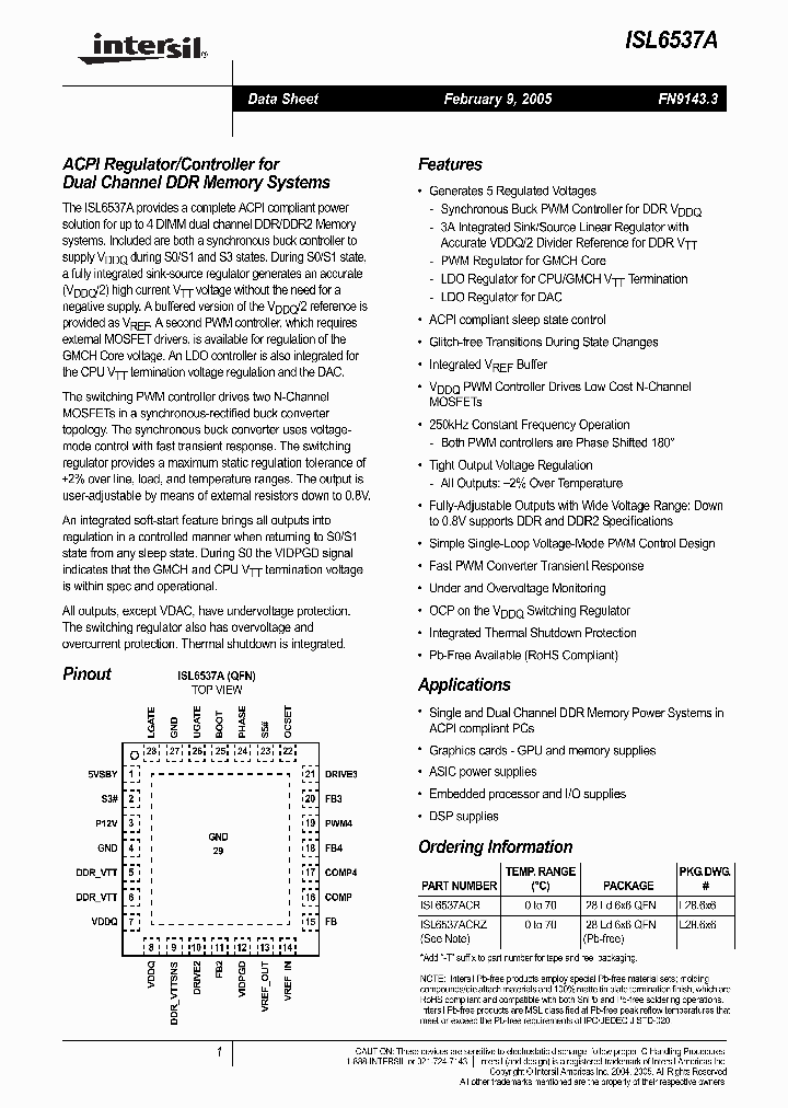 ISL6537ACR_398206.PDF Datasheet