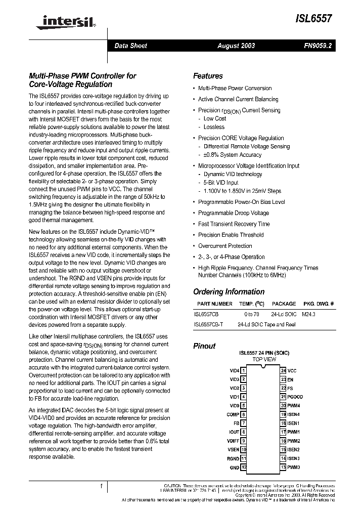ISL6557CB_403203.PDF Datasheet