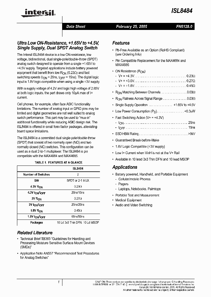 ISL8484_389042.PDF Datasheet