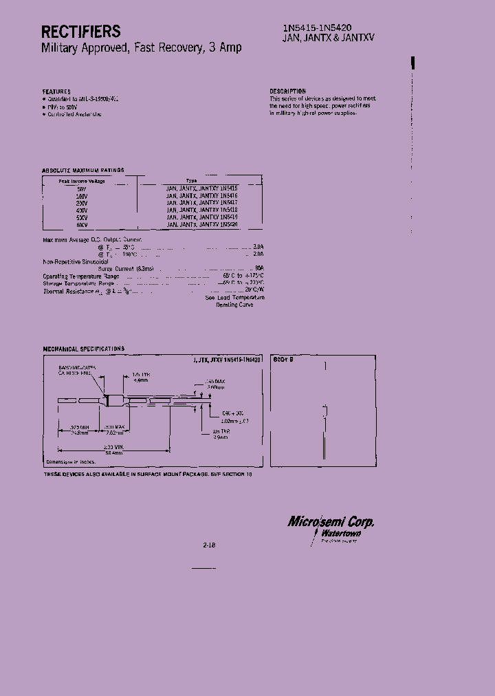 JANTXV1N5420_391444.PDF Datasheet