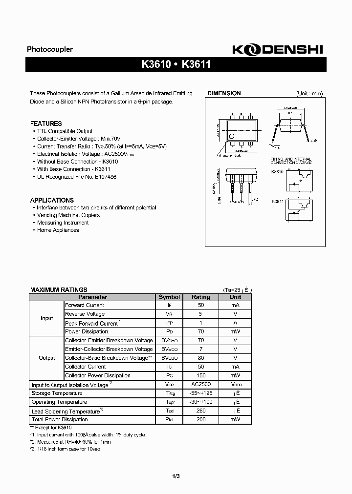 K3610_424940.PDF Datasheet