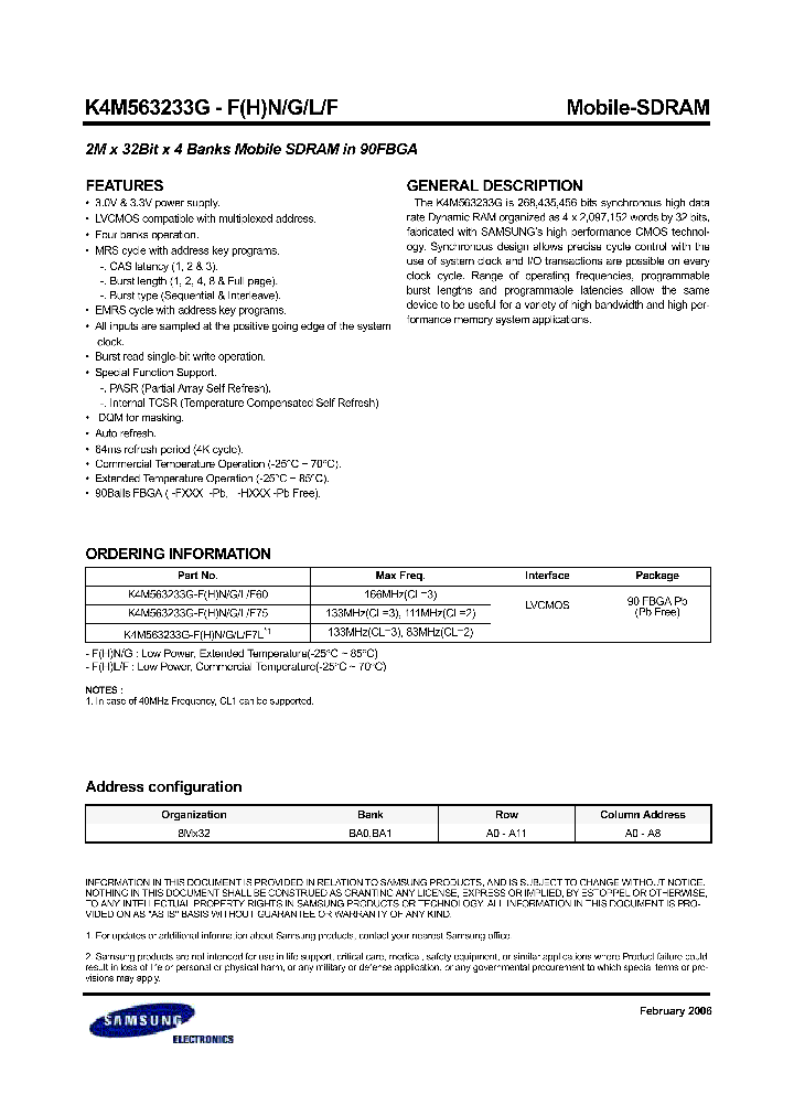 K4M563233G_413624.PDF Datasheet