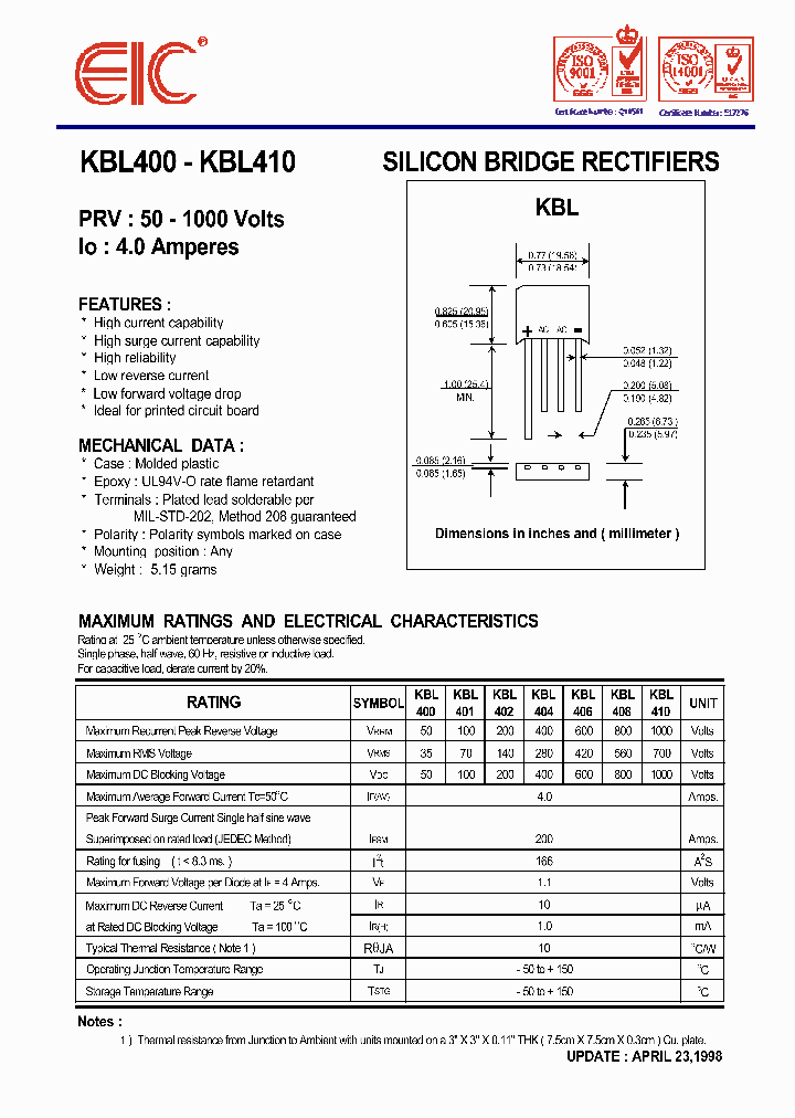 KBL408_410807.PDF Datasheet