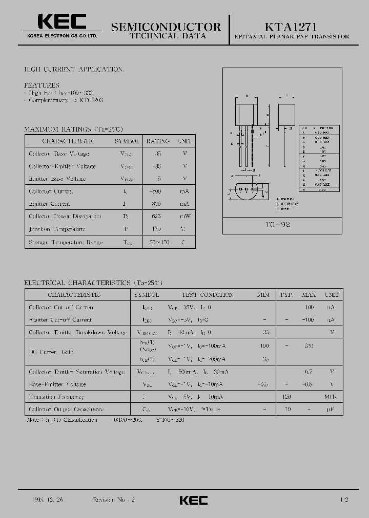 KTA1271_394693.PDF Datasheet
