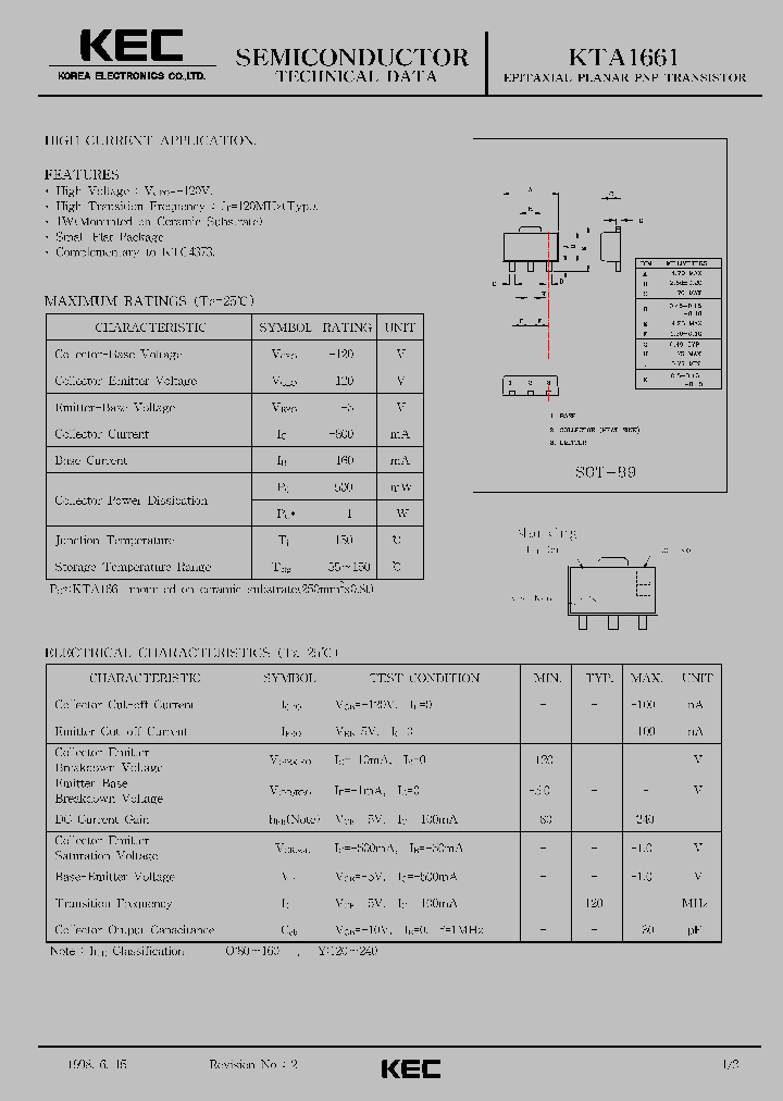 KTA1661_411079.PDF Datasheet