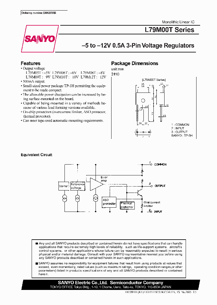 L79M00TSERIES_413781.PDF Datasheet