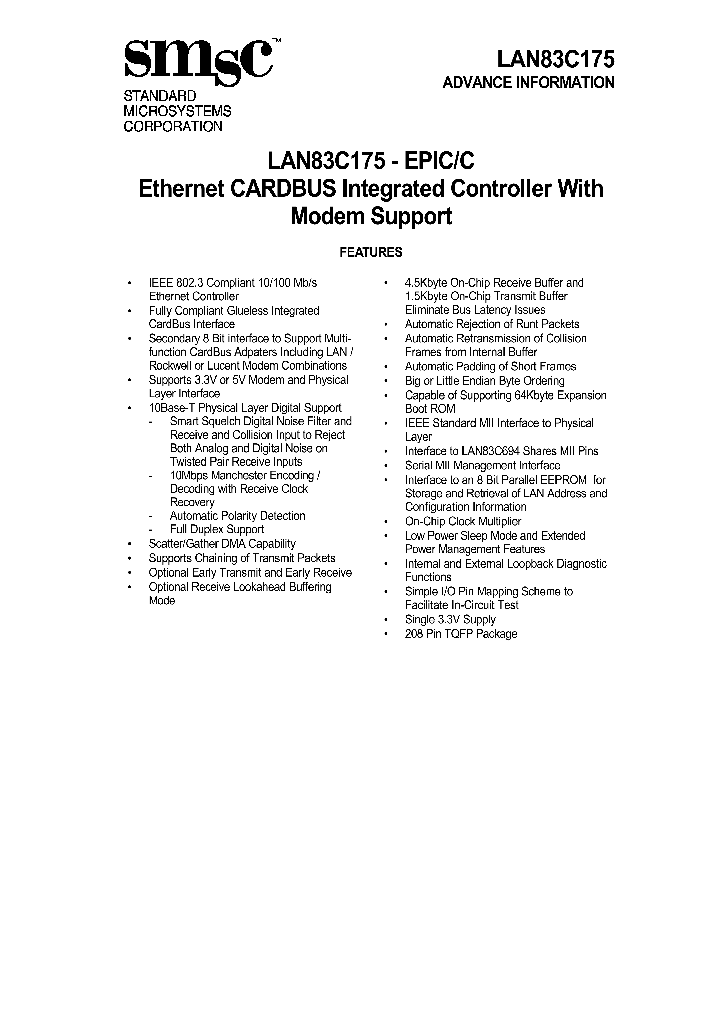 LAN83C175_405693.PDF Datasheet