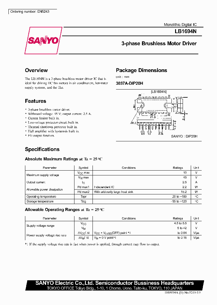 LB1694N_397756.PDF Datasheet
