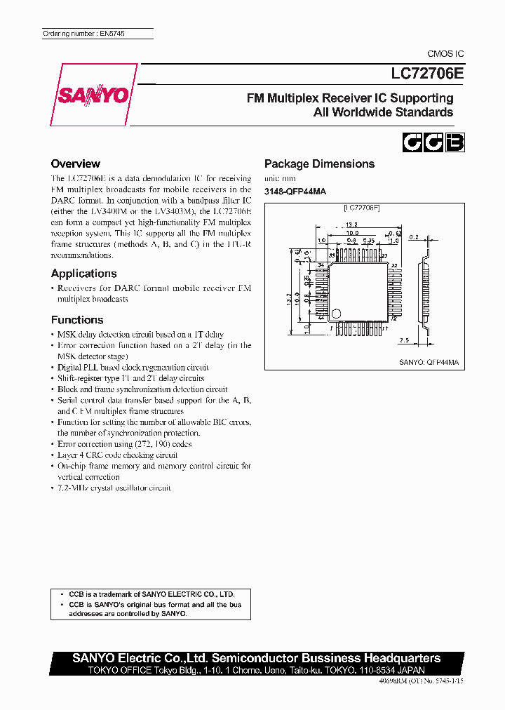 LC72706_434844.PDF Datasheet