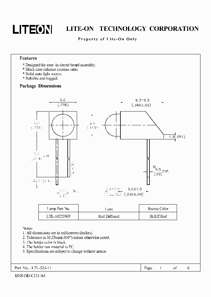 LTL-523-11_419310.PDF Datasheet