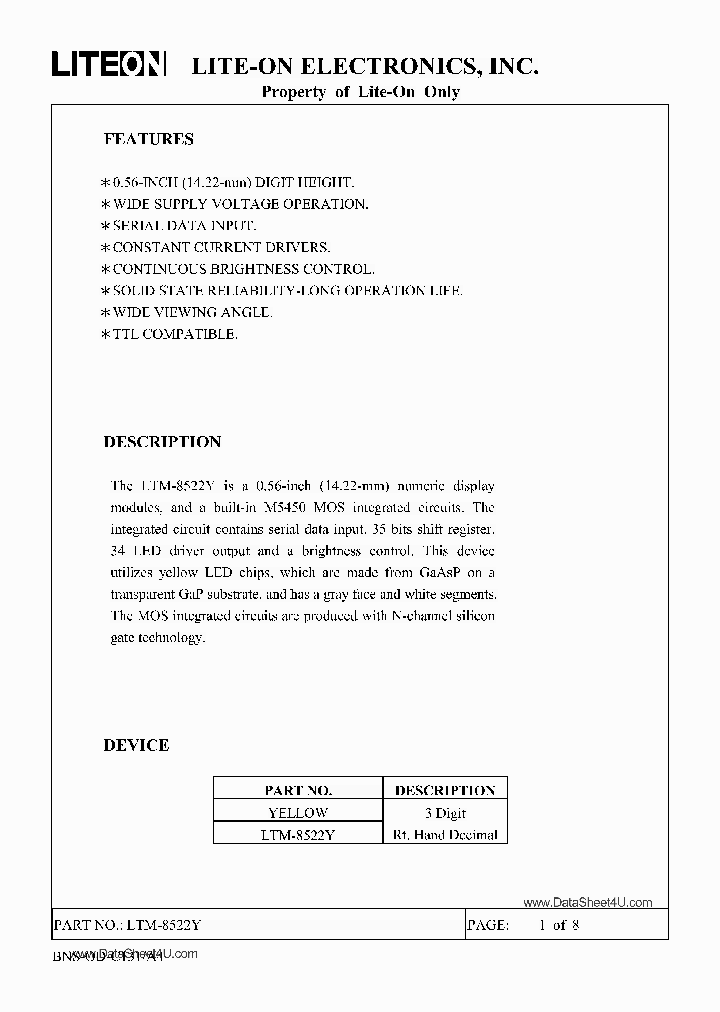 LTM8522Y_419932.PDF Datasheet
