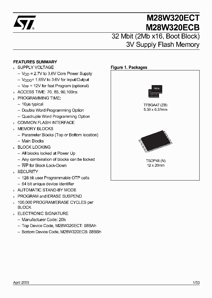 M28W320ECT_421107.PDF Datasheet