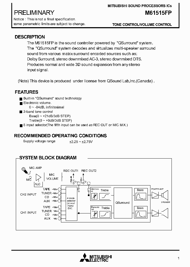 M61515FP_406264.PDF Datasheet