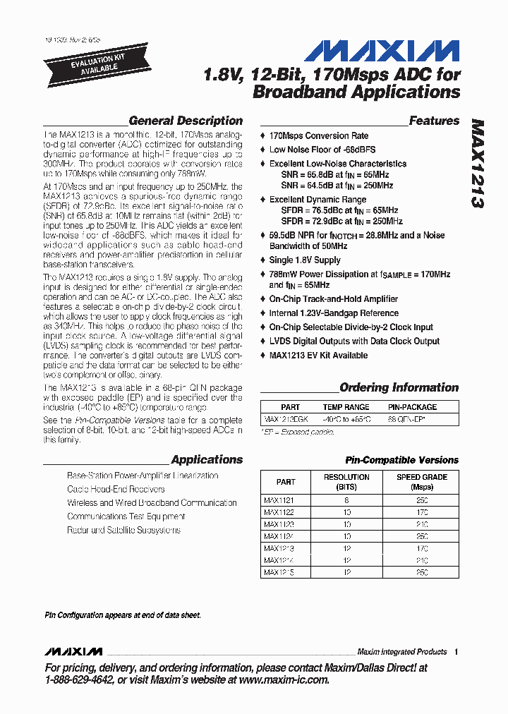 MAX1213_273102.PDF Datasheet