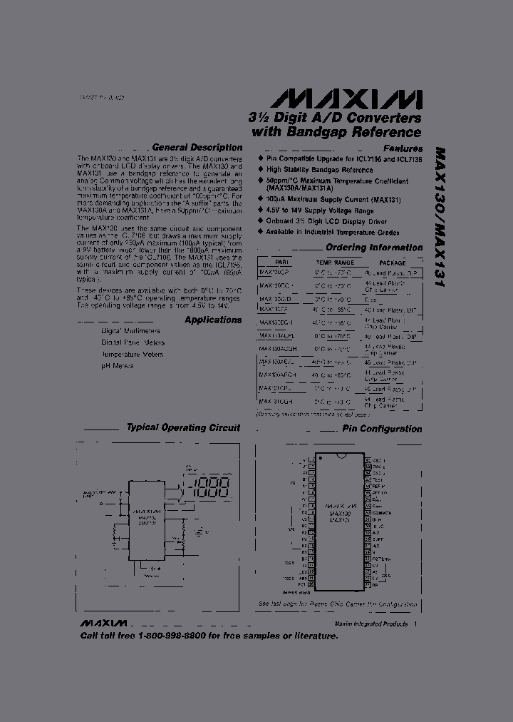 MAX130_50285.PDF Datasheet