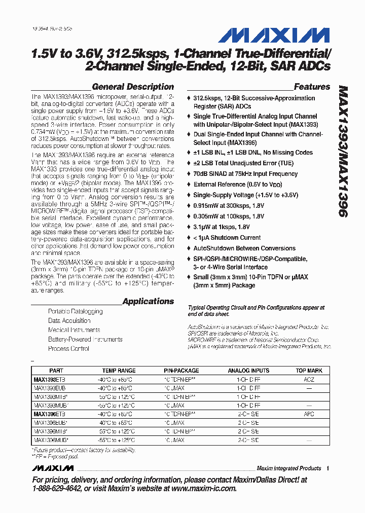 MAX1396_398274.PDF Datasheet