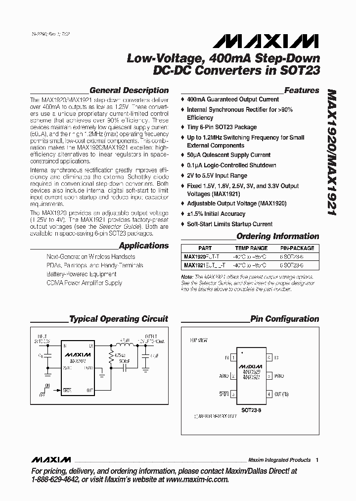 MAX1921_195349.PDF Datasheet