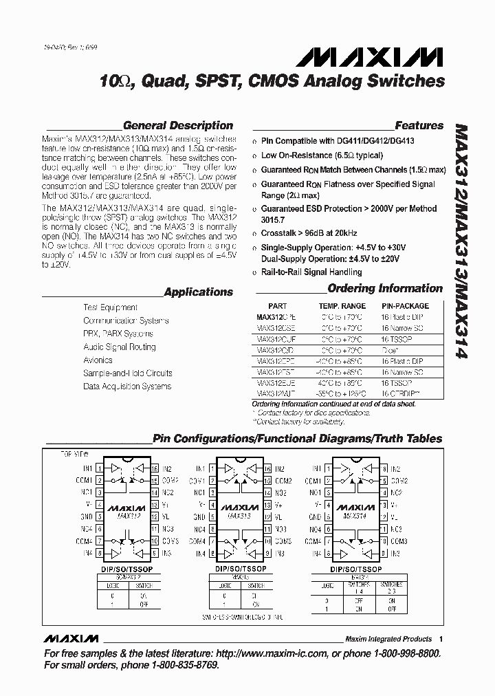 MAX312_401980.PDF Datasheet